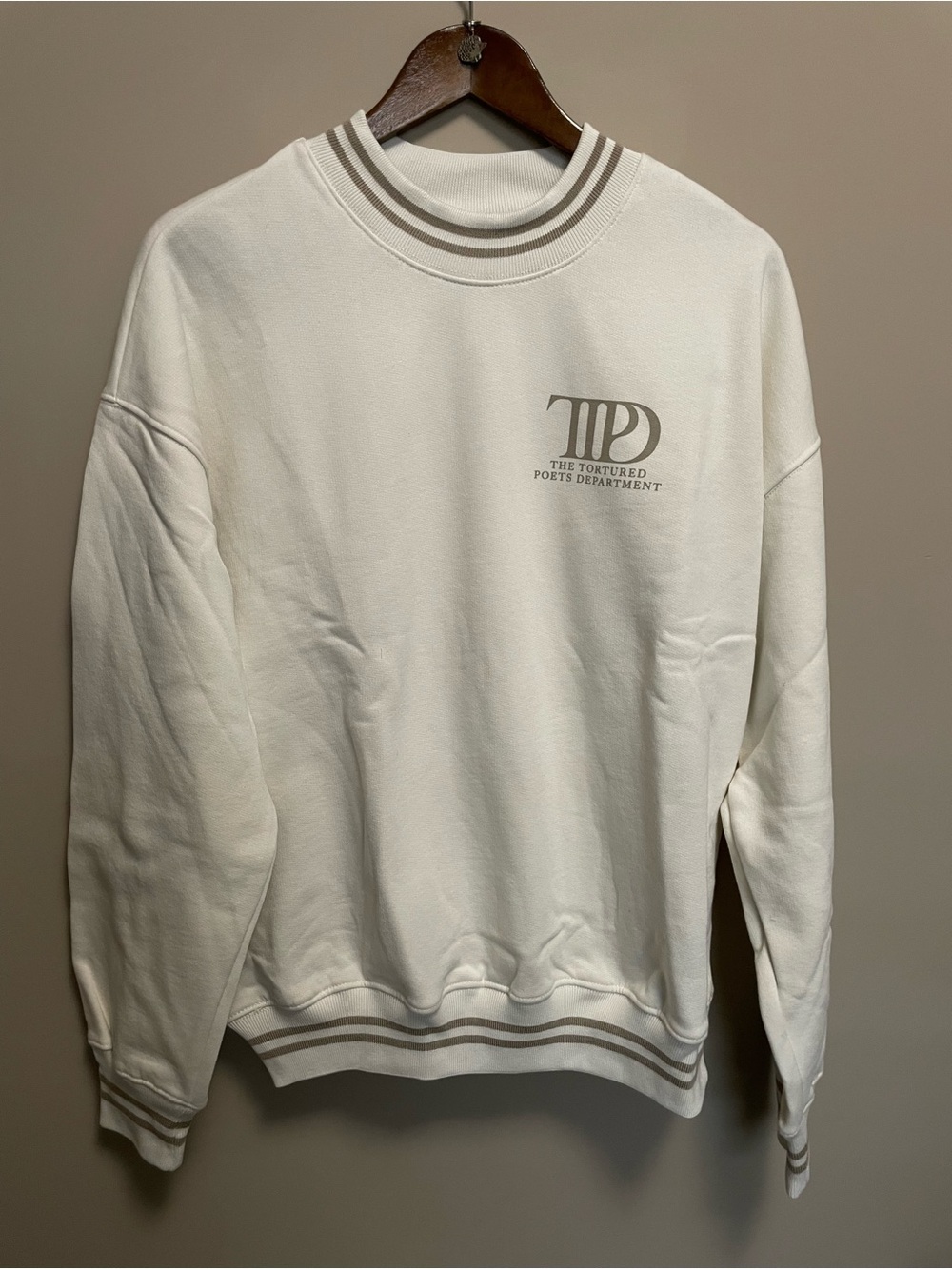 Taylor Swift TTPD Crewneck Sweatshirt Women’s Small Oversized Fit as XL-2X